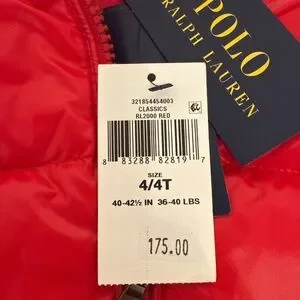 Polo Ralph Lauren Water resistant Down Jacket